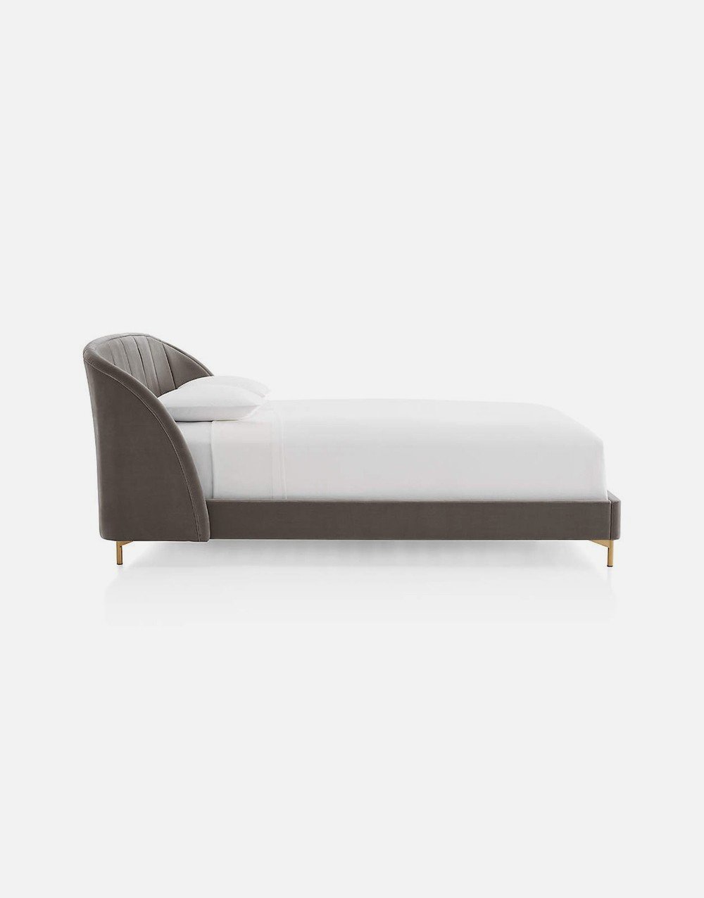 Fabric Double Bed With Headboard - Image 3